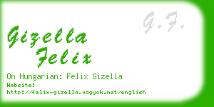 gizella felix business card